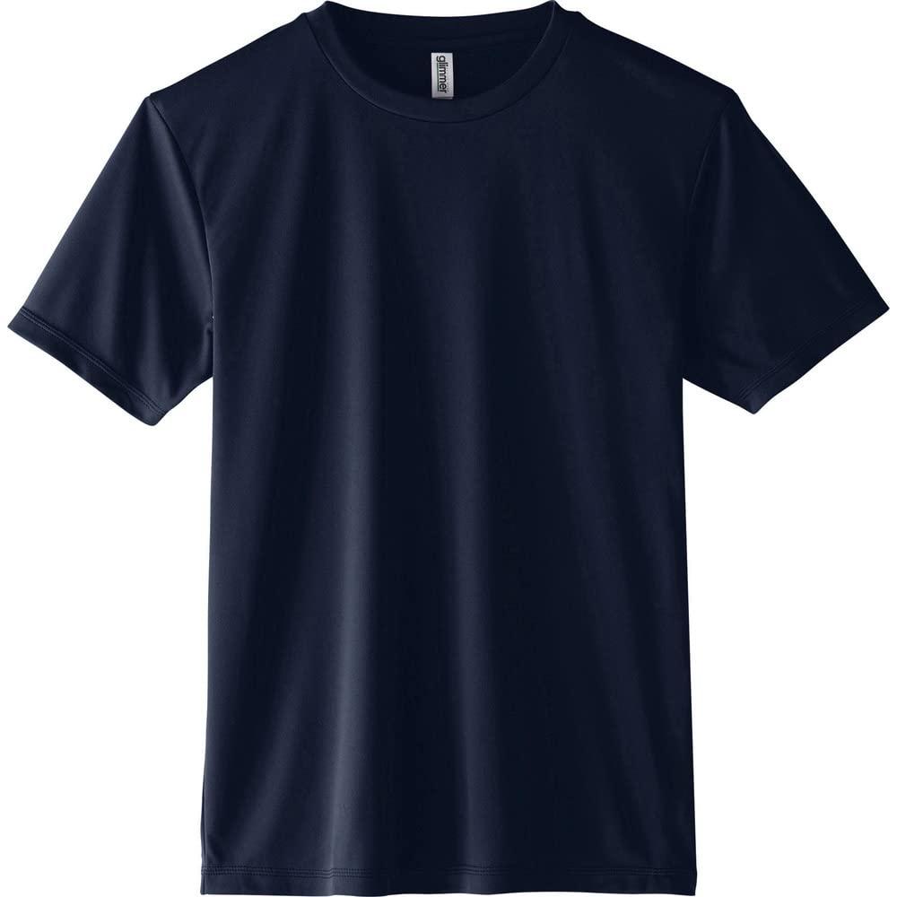 [Glimmer] Short Sleeve 3.5 oz Interlock Dry T-Shirt [Crew Neck] 00350-AIT Navy S (Equivalent to Japanese Size S)