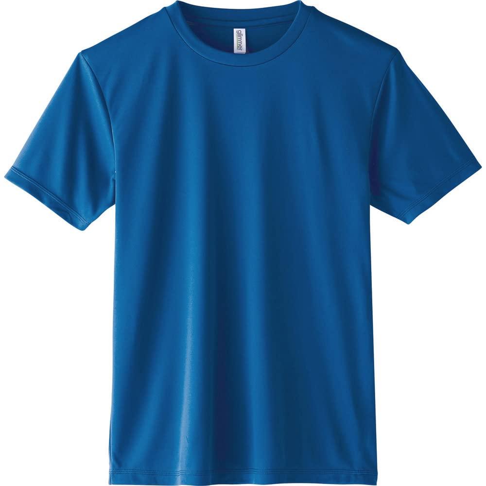[Glimmer] Short Sleeve 3.5 oz Interlock Dry T-Shirt 00350-AIT_K Kids Royal Blue 120cm