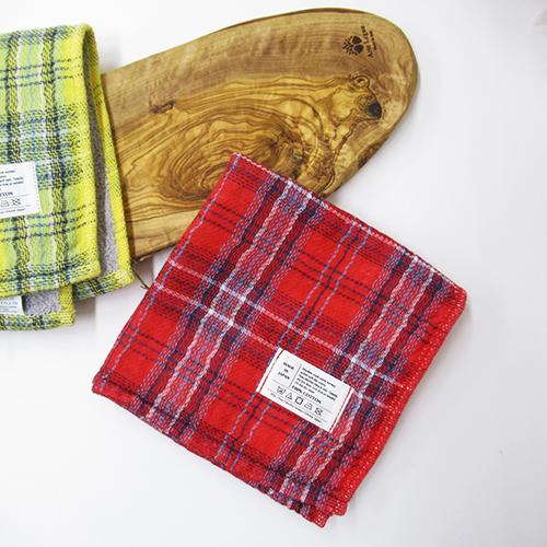 Imabari Towel CONTEX Tartan Check Size S Red