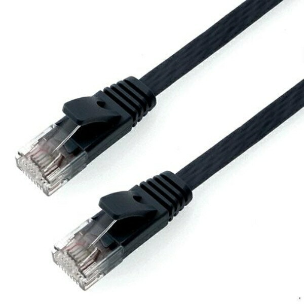 Horik LAN Cable UTP Category 6A Flat 2m Black LC20-573FB