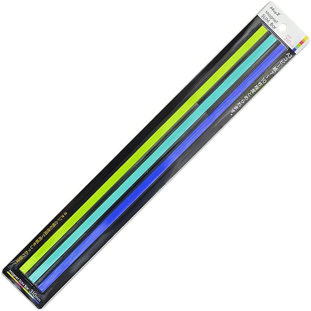 MagX Magnet Slim Bar 310mm 3-Pack MSLB-310-3P-C Cool Color