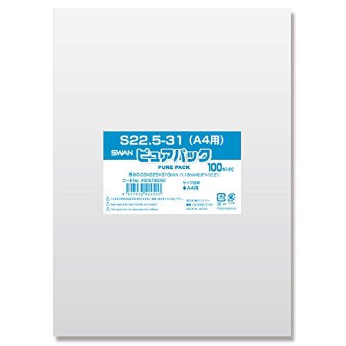 Shimojima Esty C Clear Bag Pure Pack S A4 Size 100 Sheets