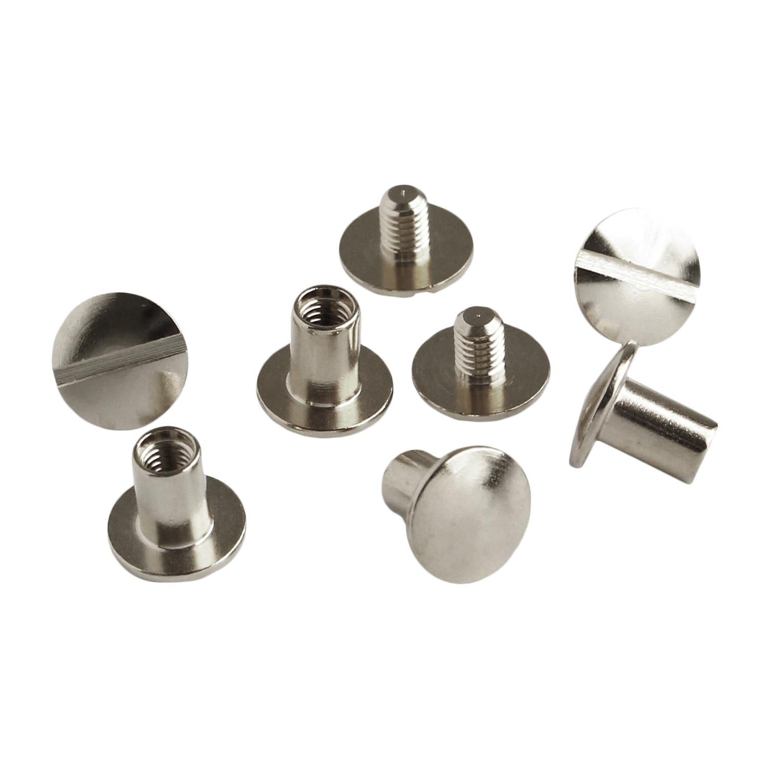 Nippon Chuko Screw-Type Rivets, Long-Leg Type, φ8mm, 4-Piece Pack, Silver LGK10-S