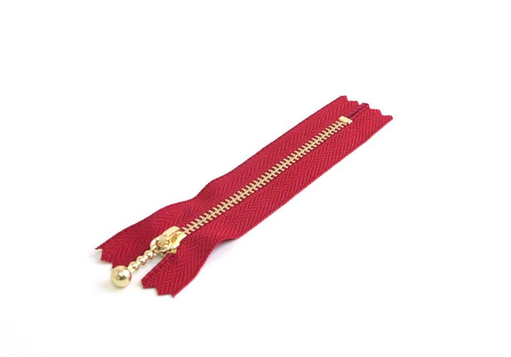 Y.K.K. Snap Fastener 10cm 10-Pack Red 3G10-519