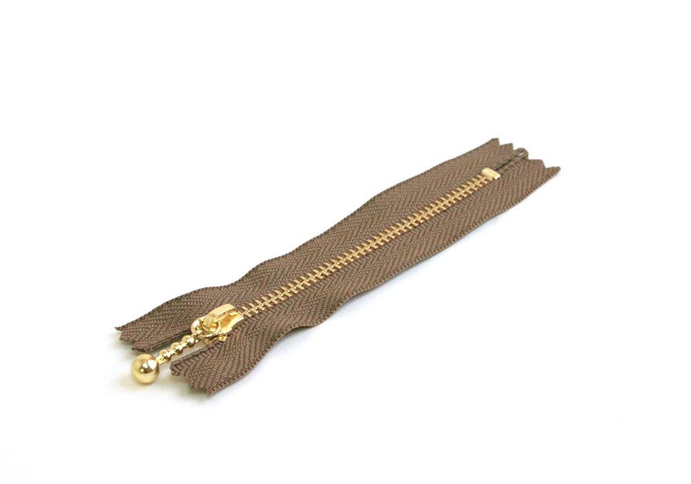 Y.K.K. Snap Fastener 10cm, 10-Pack, Light Brown 3G10-563