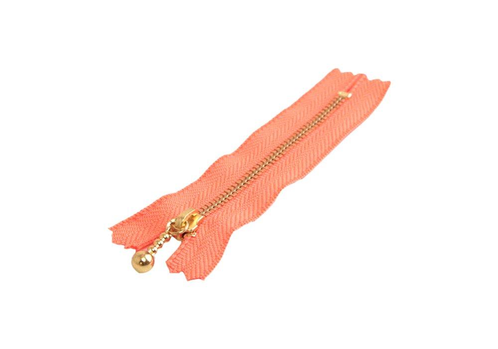 Y.K.K. Snap Fastener 10cm 10-Pack Carrot Orange 3G10-522