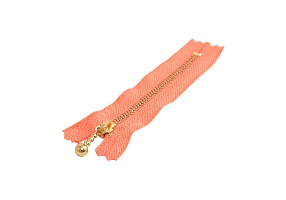 Y.K.K. Snap Fastener 12cm 10-Pack Carrot Orange 3G12-522