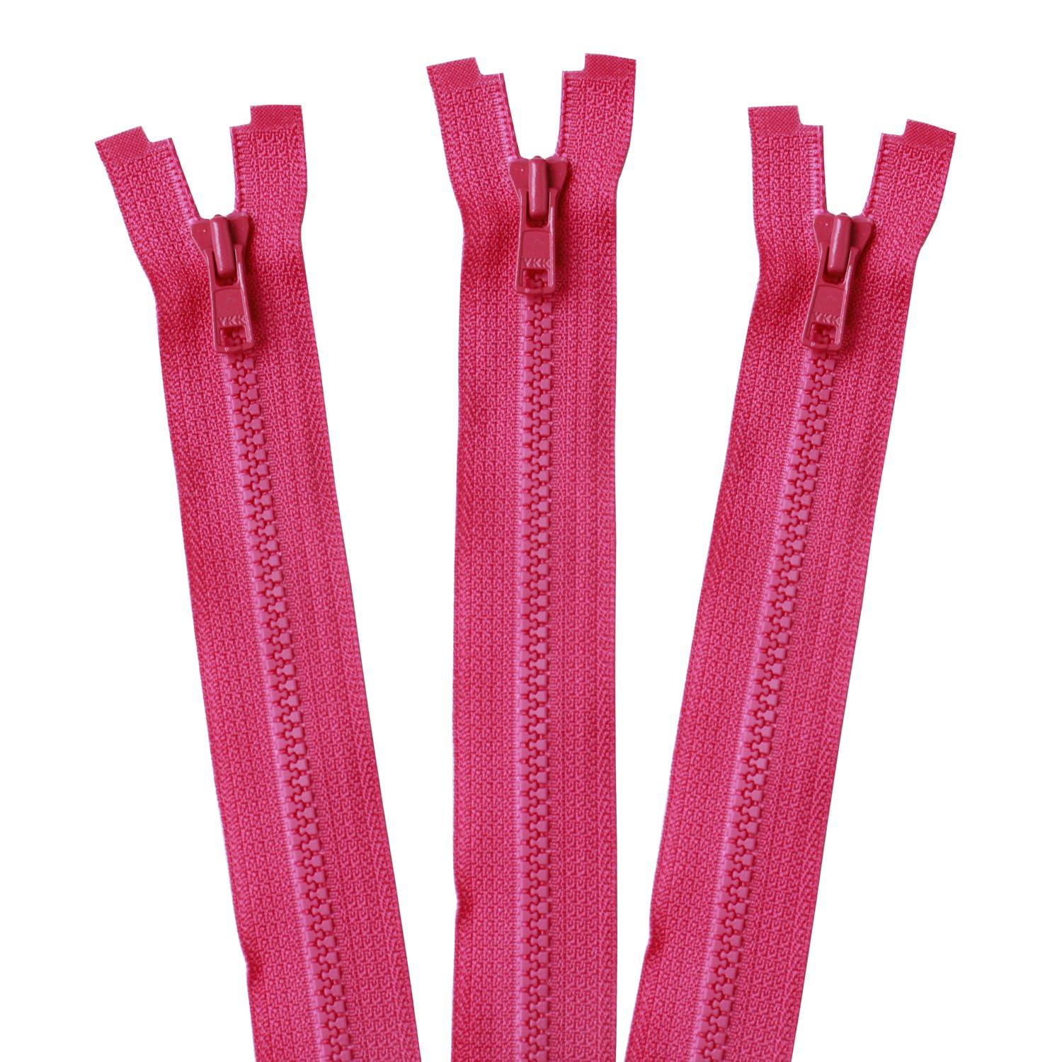 Nippon Chuko Bisron Open Fastener 50cm 3-Pack in Same Color col.516 Rose Pink 3VS50-516