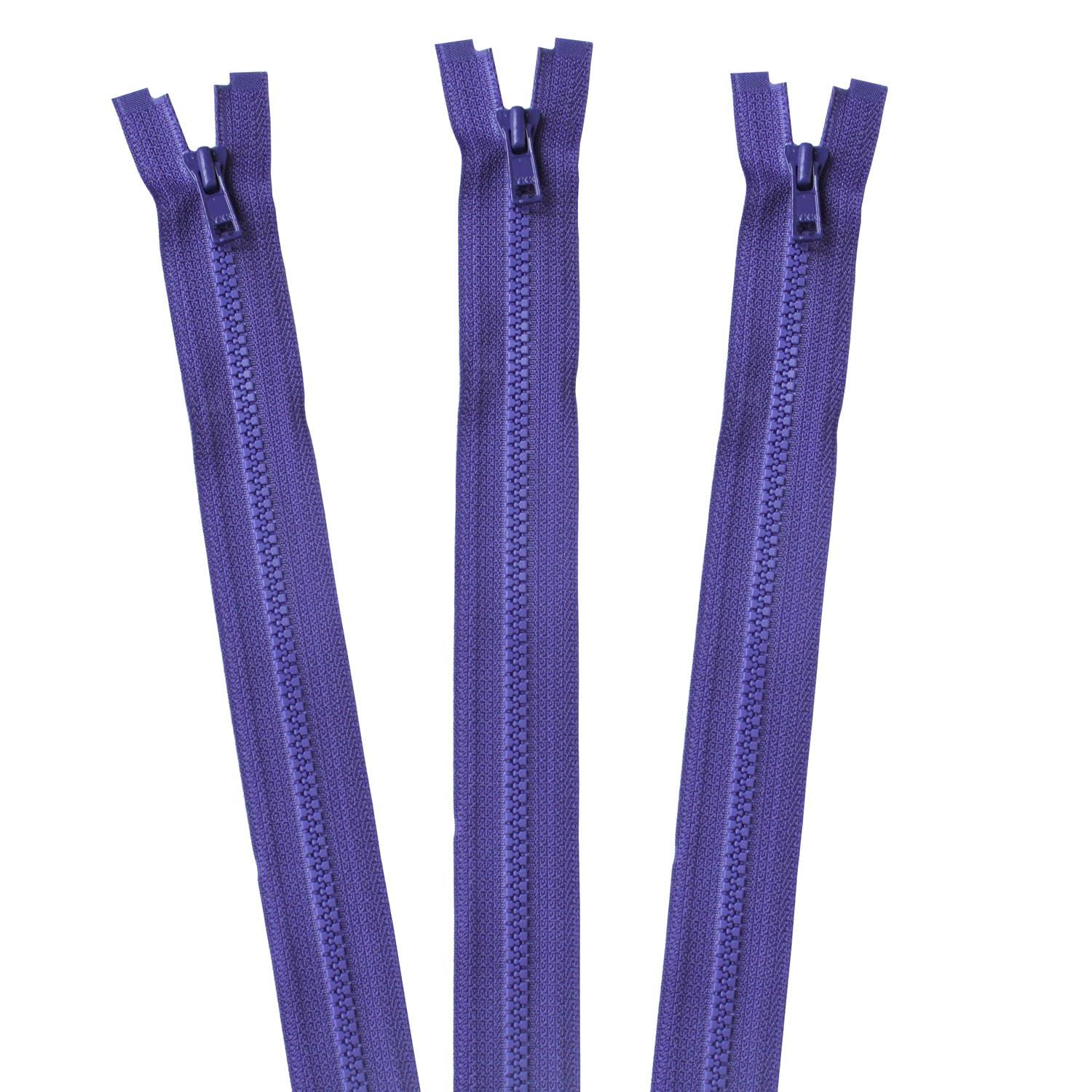 Nippon Chuko Bisron Open Fastener 50cm 3-Pack in Same Color col.559 Amethyst 3VS50-559