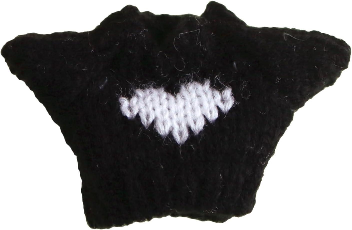 Nippon Chuko Knit for Mordor Heart Black and White MOL-N5