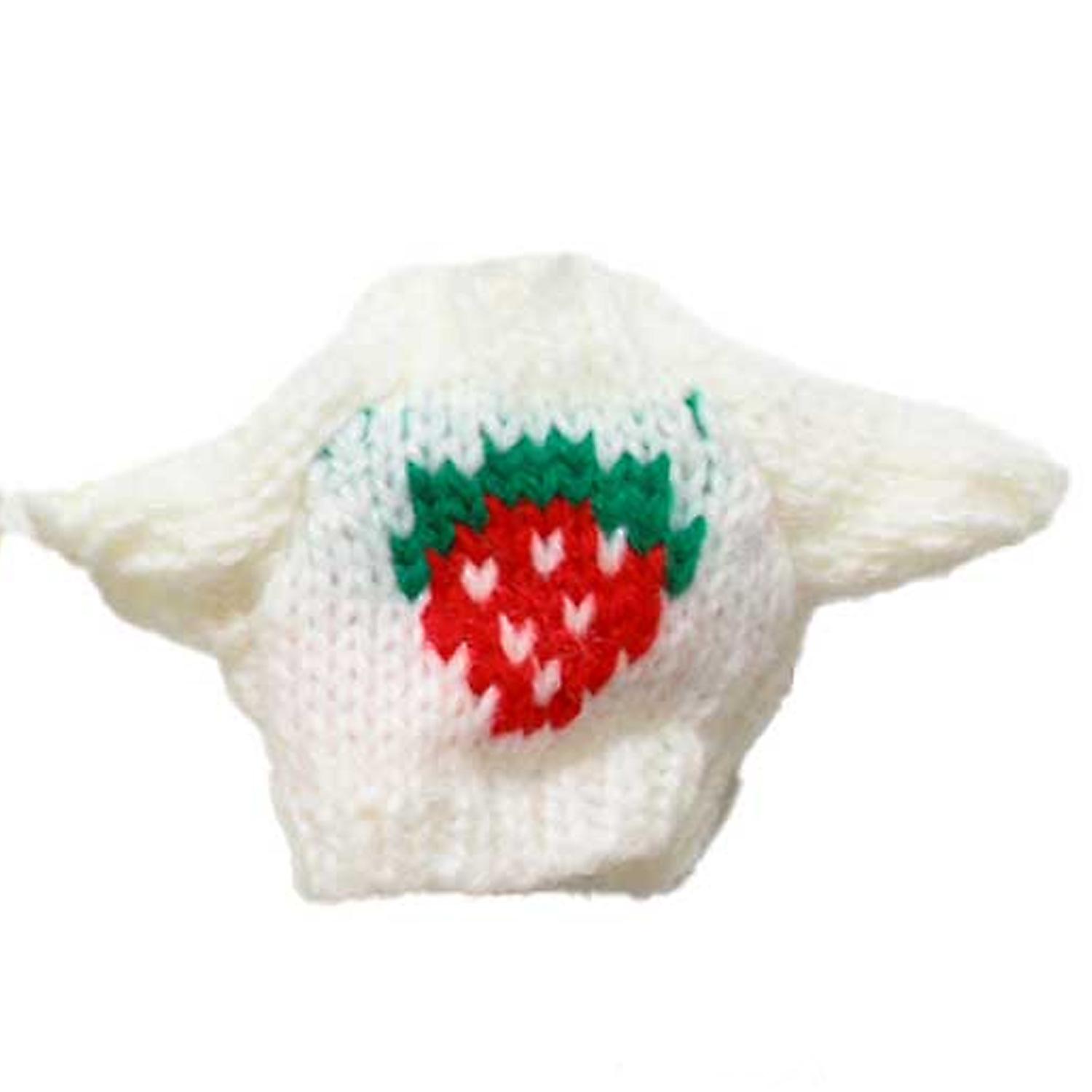 Japan Button Trading Knit for Mordor  White Strawberry MOL-N10