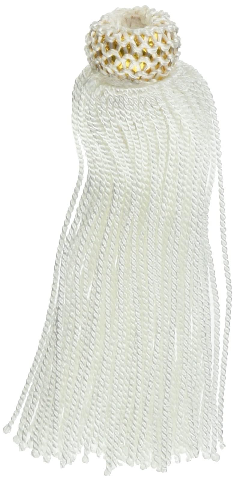 Nippon Chuko Decorative Tassel White Approx. 7.5cm 1 Set of 2 TU75-W Japanese Handicrafts Japanese Handicraft Materials Tassel