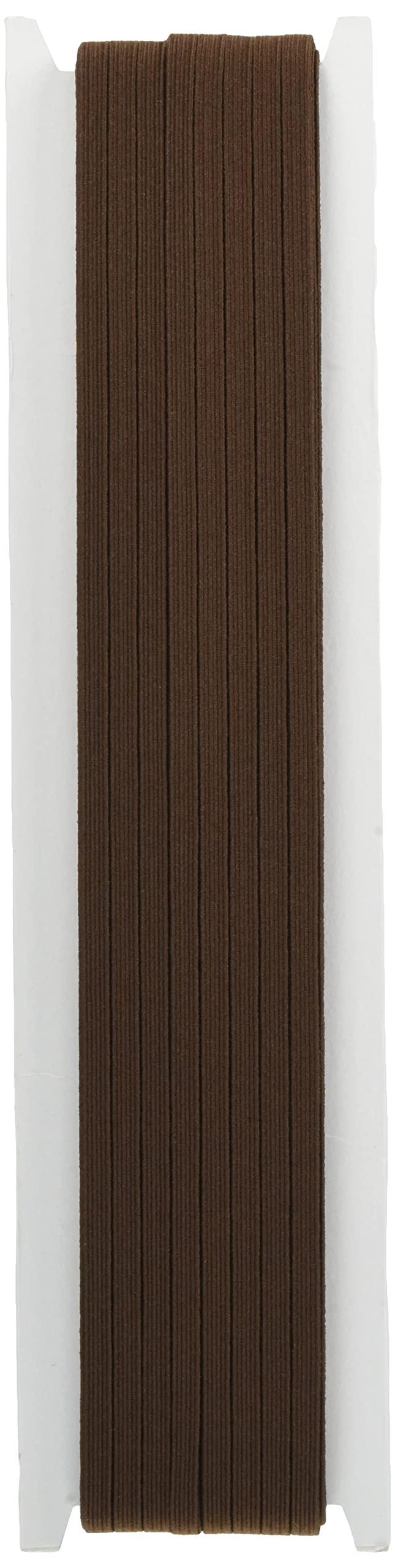 Nippon Chuko NBK Colored Flat Elastic 6-Core 4mm Width × 30m Roll Brown F10-COL6-C Craft Supplies