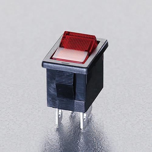 Esco 125V/9A 2-pole single-throw/neon-illuminated rocker switch (red) EA940DH-402