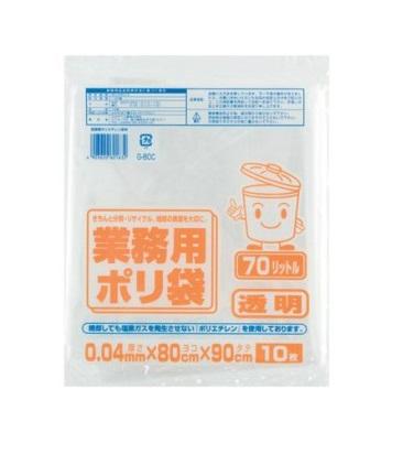 70L Trash Bags (Clear / 10 Sheets)