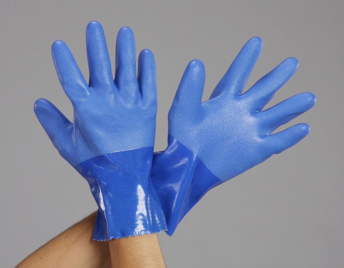 [LL] Gloves (Oil-Resistant / PVC / Lined with Polyester Cotton)