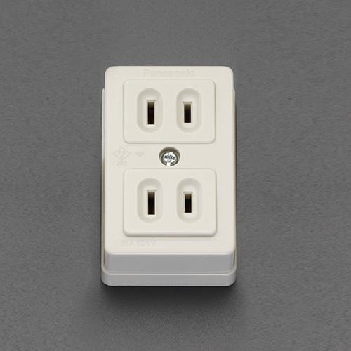 125V/15A Square Outlet (2-Prong)