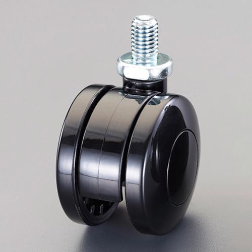 40mm Casters (Twin Wheels, M10xP1.5 Screw)