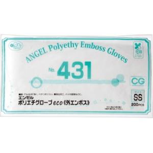 Sunflower Polyethylene Gloves eco Embossed SS Clear No.431-SSC 1 bag (200 pieces)