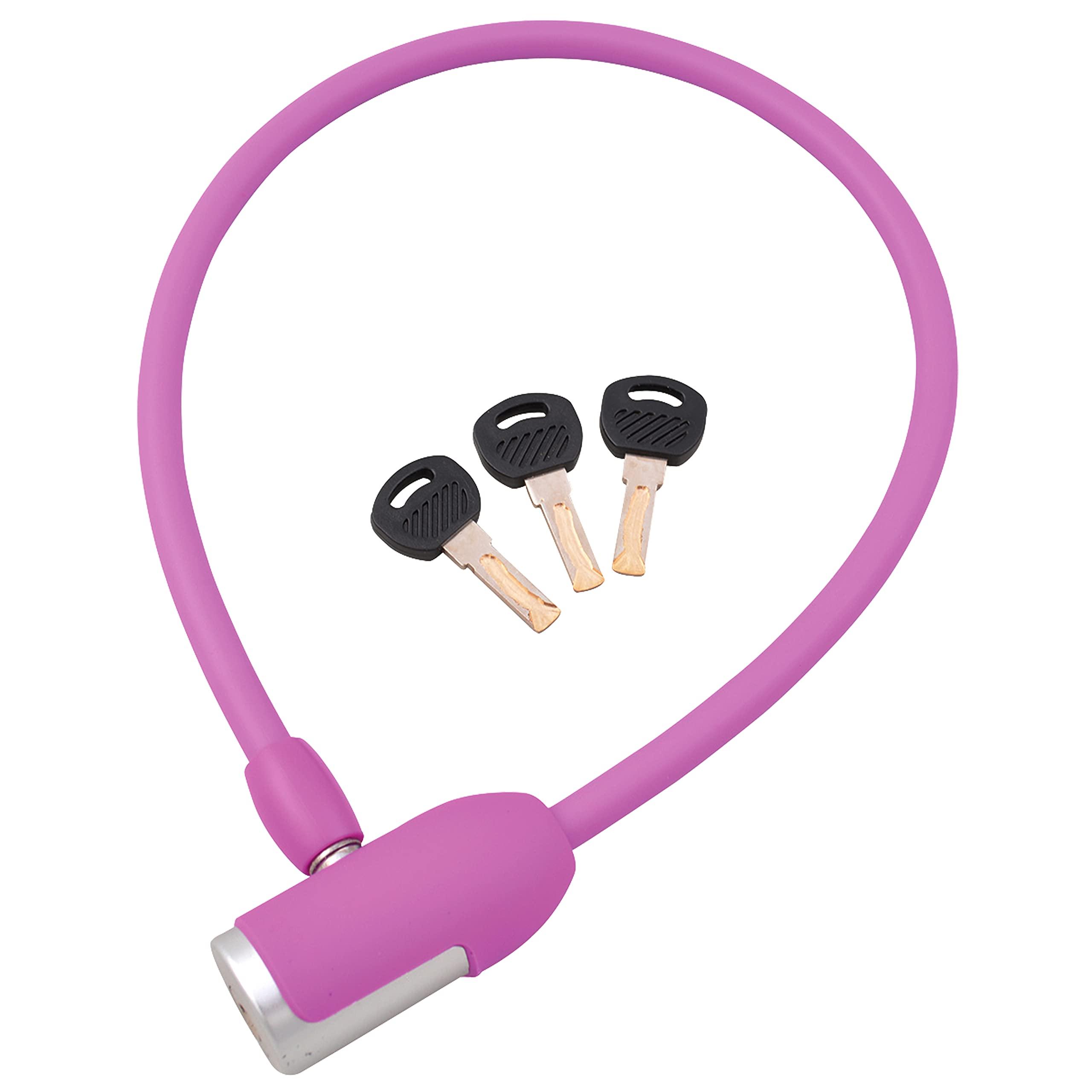 Wave Key Style Wire Lock JC-063W PI Pink