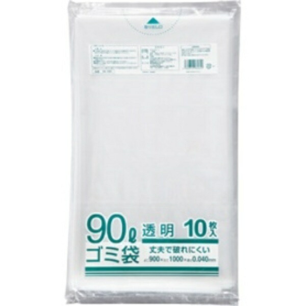 Craftman Commercial-Grade Transparent Thick Garbage Bags with Metallocene 90L HK-089 1 Pack (10 Bags)