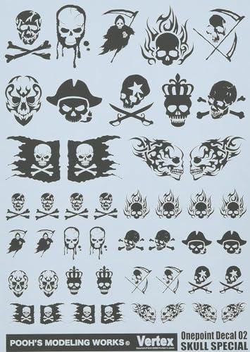 Puzumodeling Works Beltex One-Point Decal 02 Dark Gray Plastic Model Decal VOD-02DG