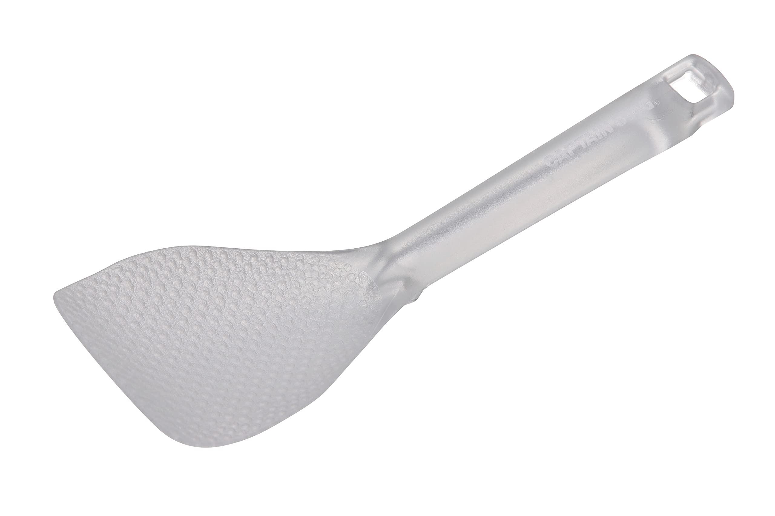 CAPTAIN STAG Kitchen Tools Cooking Tools Rice Scoop Turner TPX Resin High Heat Resistance Stir-Fry Rice Scoop Short Made in Japan Clear G-FLOAT UH-4719 Total Length 155mm