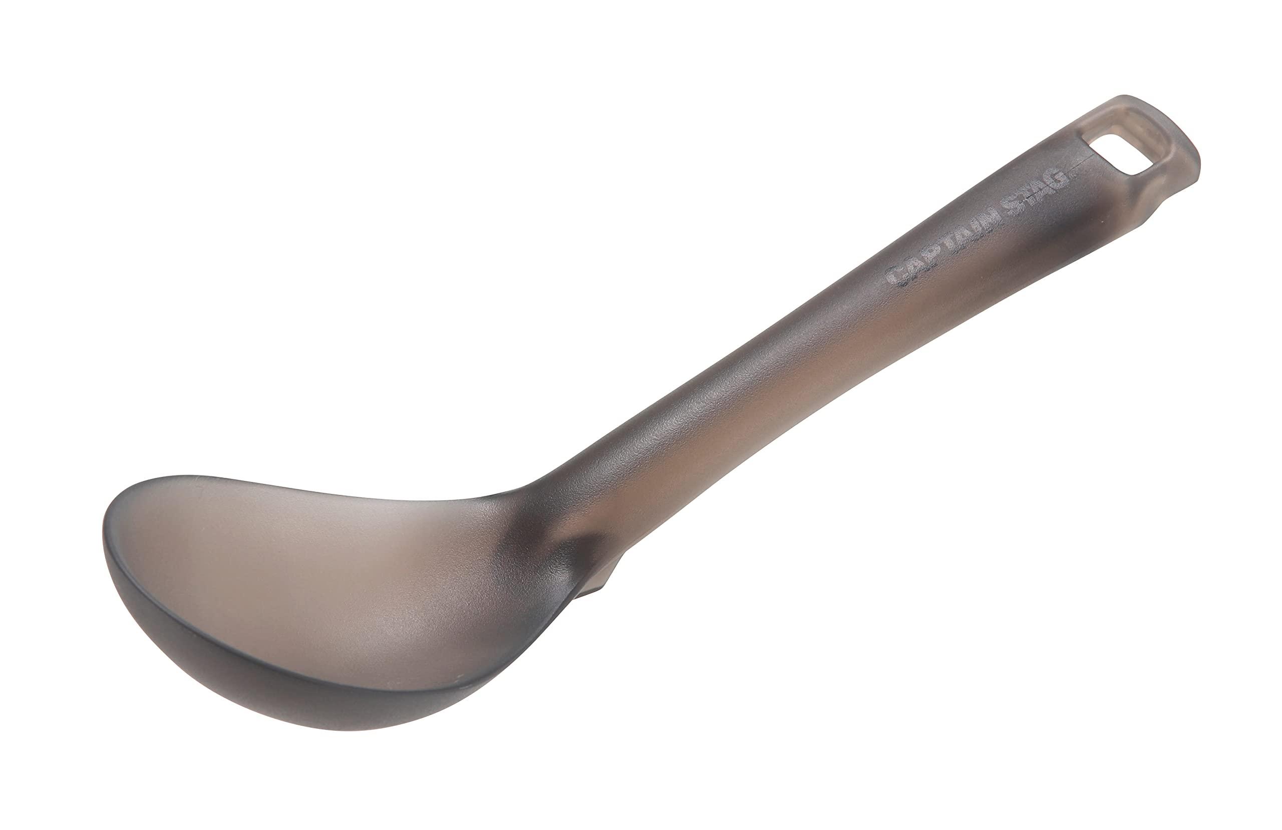 CAPTAIN STAG Cutlery Ladle Spoon TPX Resin High Heat Resistance Mini Ladle Made in Japan Smoke G-FLOAT UH-4722