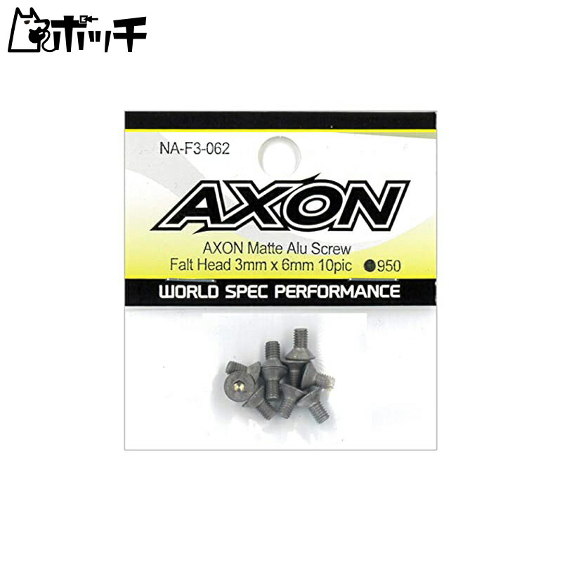 AXON Mat Aluminum Screw Flat 3×6 10p NA-F3-062