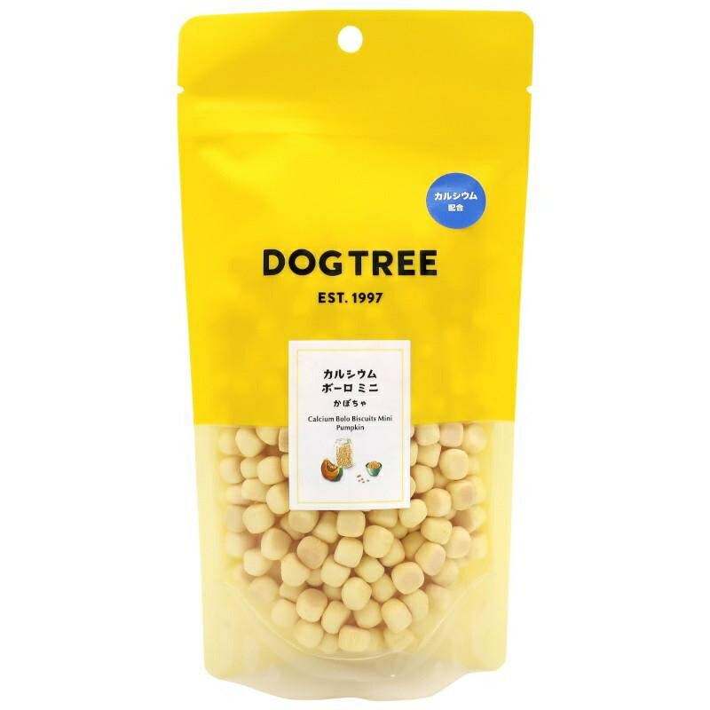 Dog Treats Made in Japan DOGTREE Calcium Bolo Mini Pumpkin (M Size) 100g DOGTREE