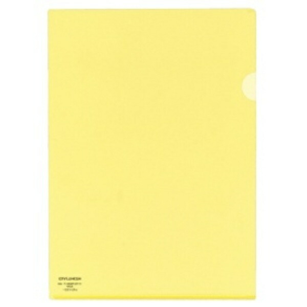 KOKUYO Clear Holder Super Clear 10 (Ten) A4 Lemon Yellow FU-TC750N-7 1 Pack (5 Sheets)