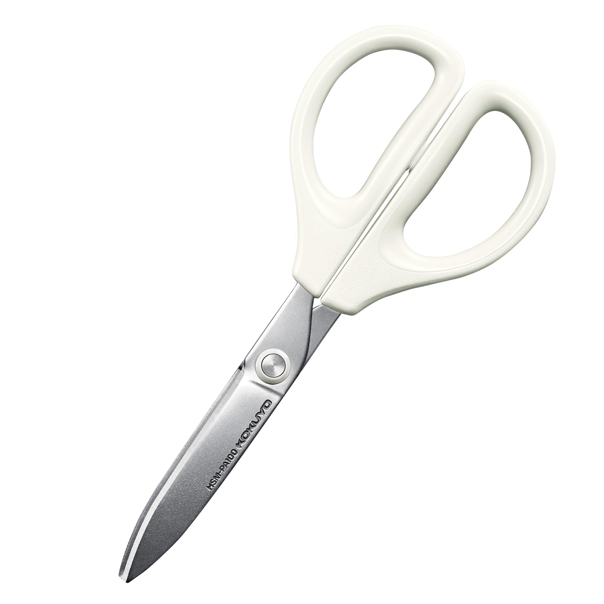 KOKUYO Scissors Sakusa Glue-Free Blade White HSM-PA100W
