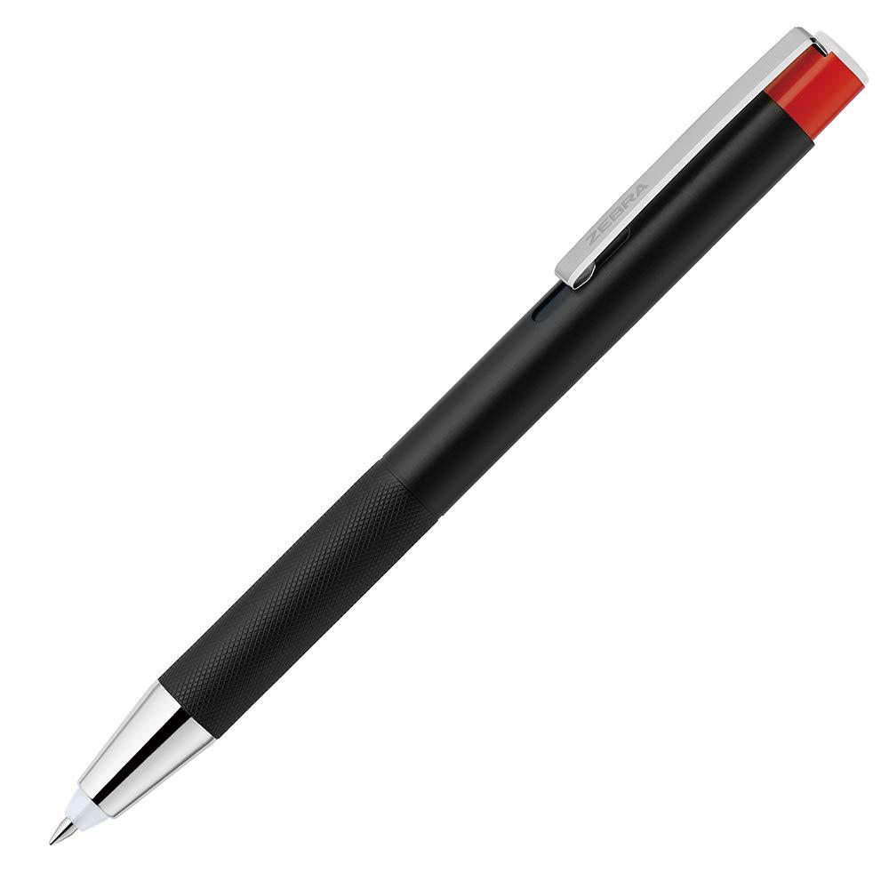 Zebra Light-Equipped Oil-Based Ballpoint Pen Light Light Alpha 0.7mm Red LED Black P-BA96-RL-BK