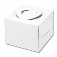 Shimojima (Heiko) Cake Box Carry Deco Size 5 Height 150mm with Tray White 1 Piece 004246820