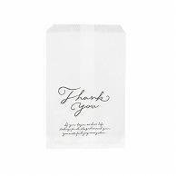 HEIKO Flat Bag Patterned Small Bag R Type R-5 Size Thank You 50 Sheets