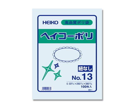Shimojima Heiko Poly Bag Heiko Poly No.13 0.03mm Thickness No String 100 Sheets 006611301 Width 260mm x Height 380mm