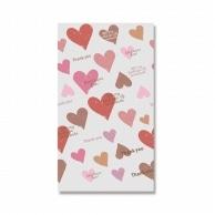 HEIKO OPP Bags Crystal Pack 3S Smoky Heart 50 Sheets