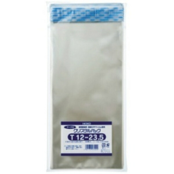 Shimojima Heiko Clear OPP Bags Crystal Pack with Tape Long 3 100 Sheets T12-23.5