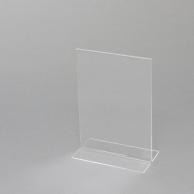 Heyko Acrylic Sign Holder T-Shaped Double-Sided A5 Vertical
