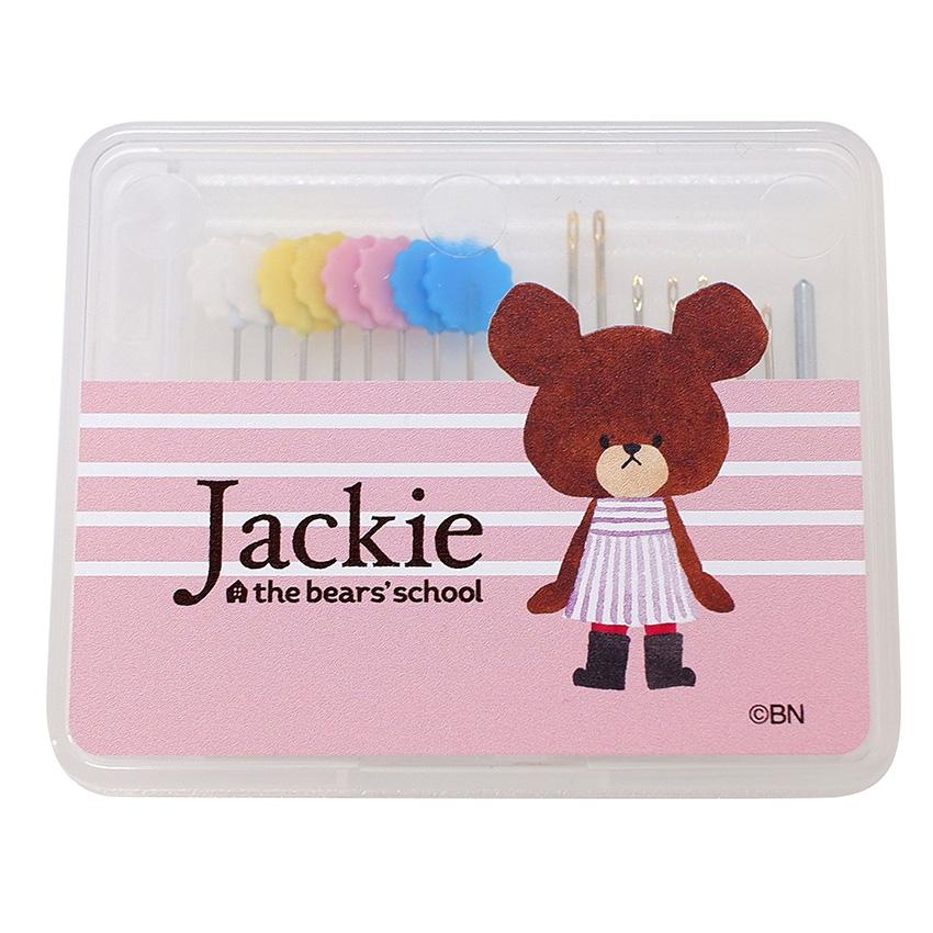 Misasa Bear School Sewing Notion Needle Set Translucent × Pink NO.1787