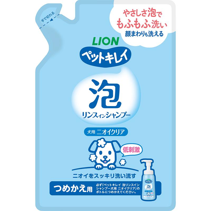 Pet Kirei Foaming Rinse-in Shampoo for Dogs Odor Clear Refill 180ml