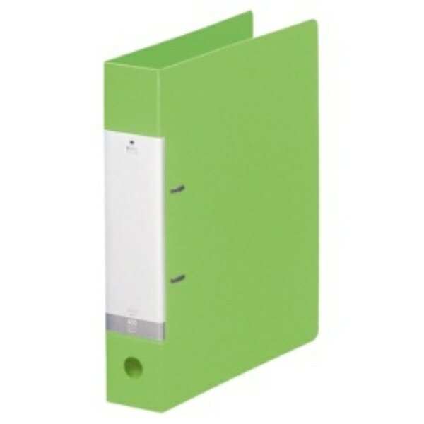 Rihitorabu Ring Binder 2-Hole D-Type A4 Yellow-Green G2240-6