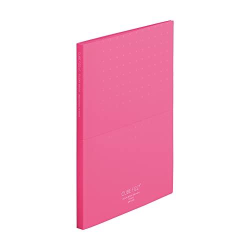 Rihitorabu Clear Book Stand Type A4 20-Pocket Pink CUBEFIZZ N6003-12