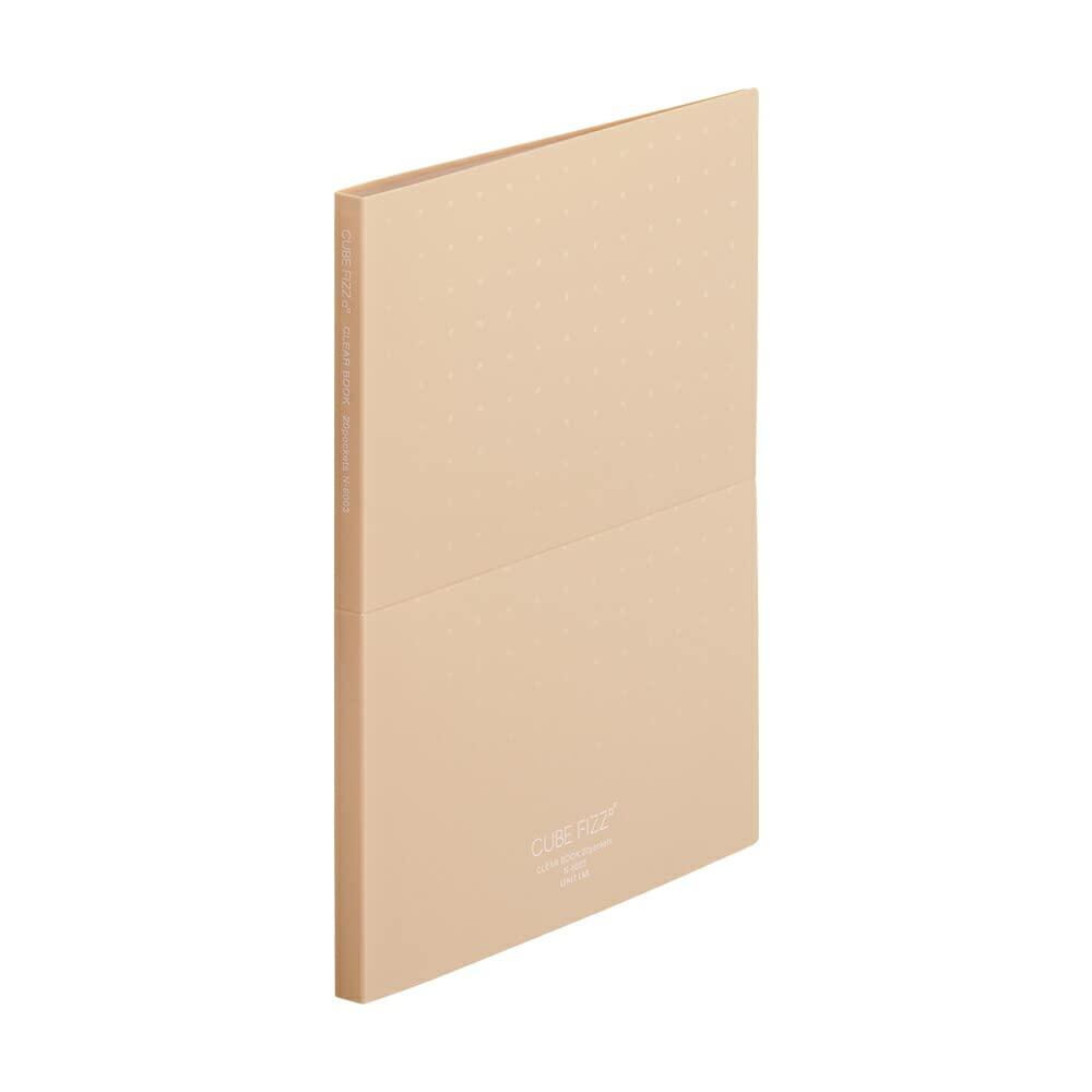 Rihitorabu Clear Book Stand Type A4 20-Pocket Beige CUBEFIZZ N6003-16