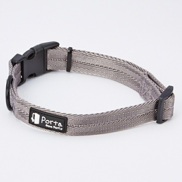 Petio Collar Porta Collar Silver Gray S Size