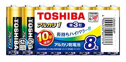 Toshiba Alkaline AA 8-Pack Bundle LR6AN8MP ×1 Set