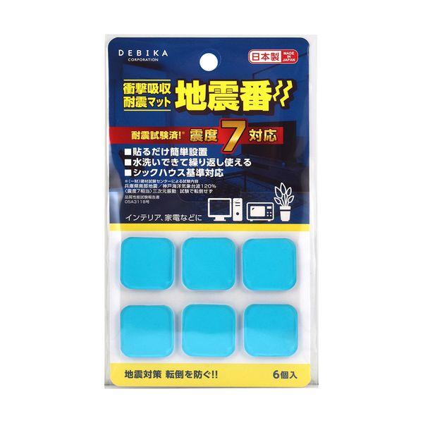 Debica Earthquake-Proof Gel Earthquake Guard 2.5cm Square 6-Pack 703834