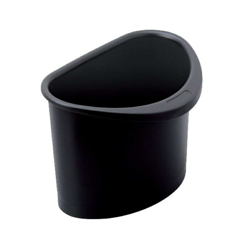 SEIWA Car Interior Accessories Trash Can Fit Dust Box with Weight Black W632