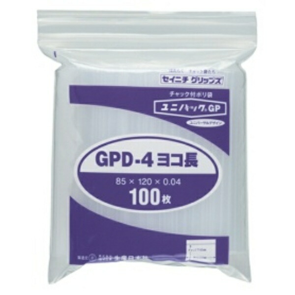 Produced by Nippon Co., Ltd. Unipack GPD-4 Landscape Orientation 0.04 × 85 × 120 mm 100 sheets per pack