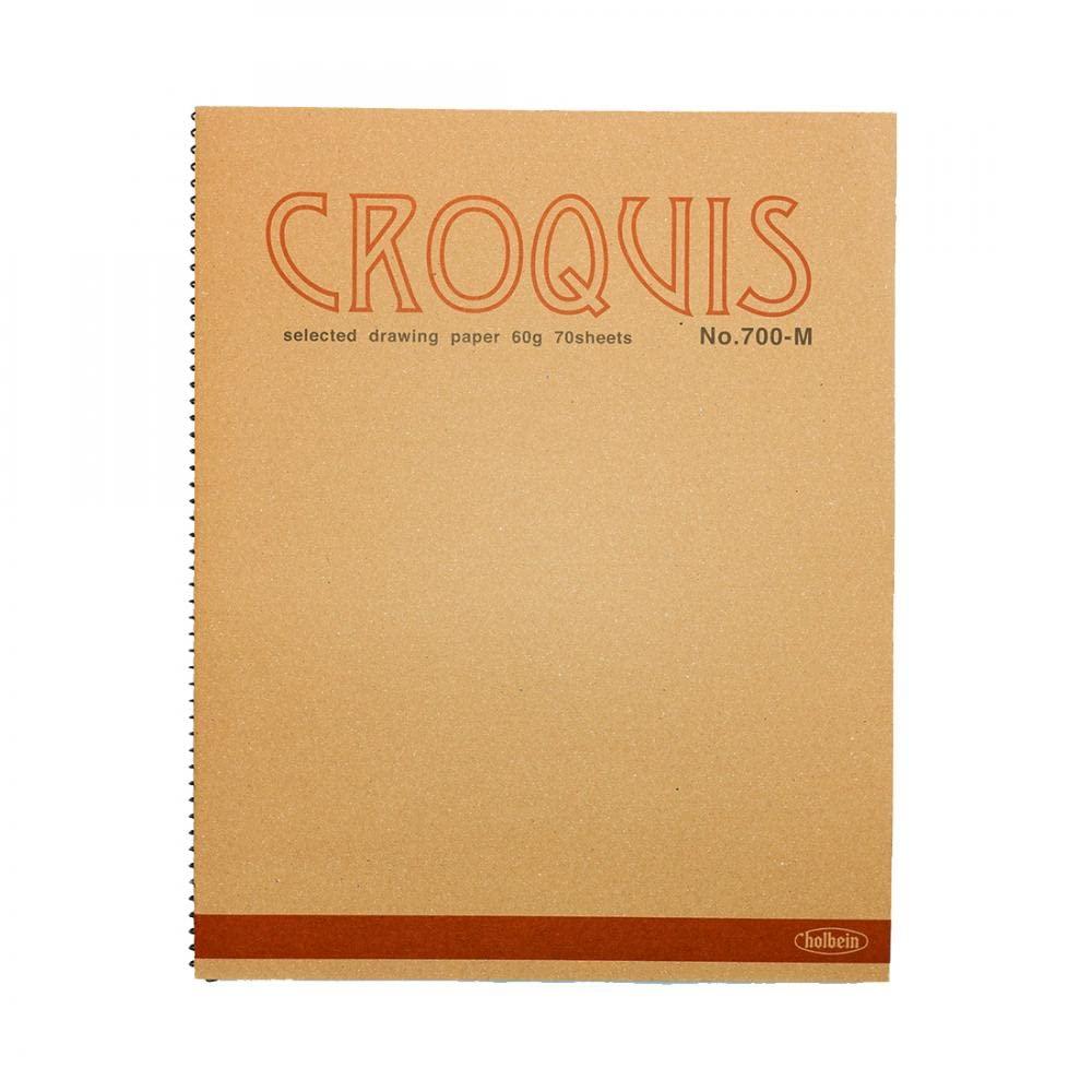 Holbein Croquis Book No.700 N Croquis Paper (60g) M (306×242mm) Size Spring Binding 70 Sheets 270156